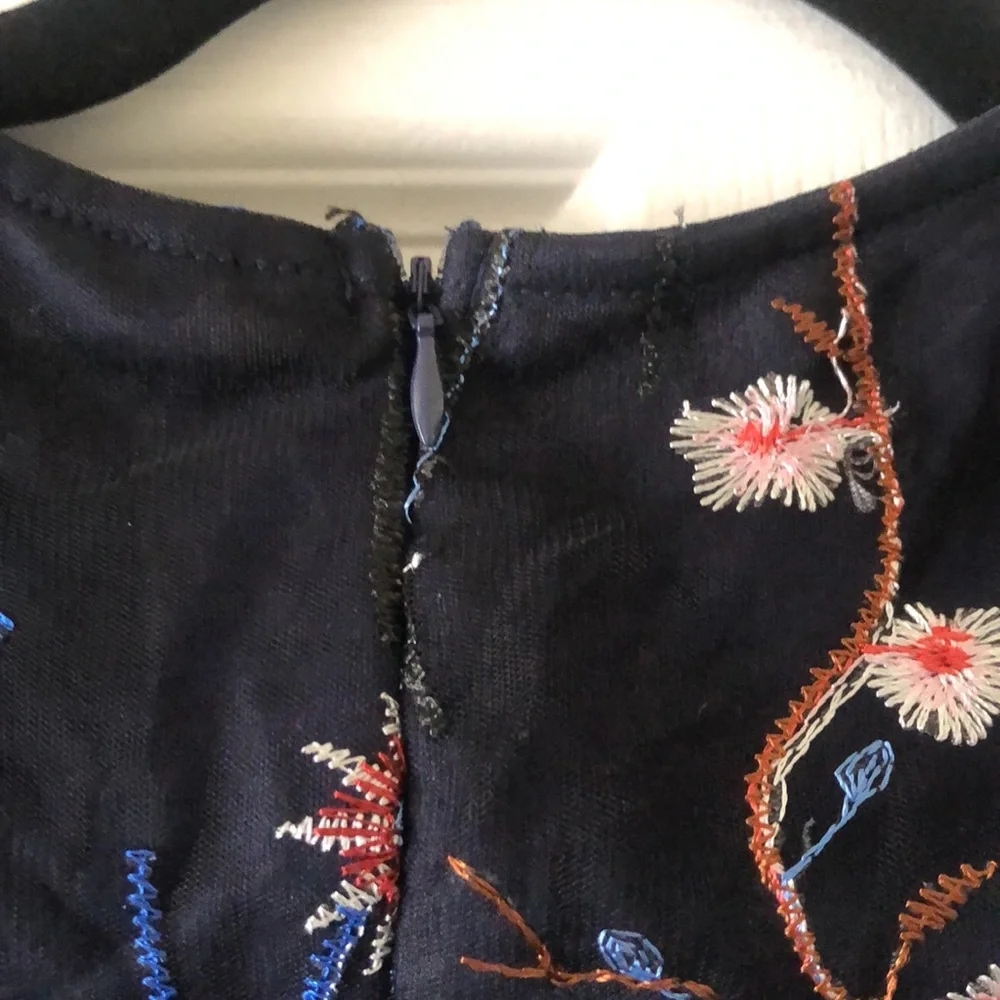 blue shein flower dress - Picture 5 of 5